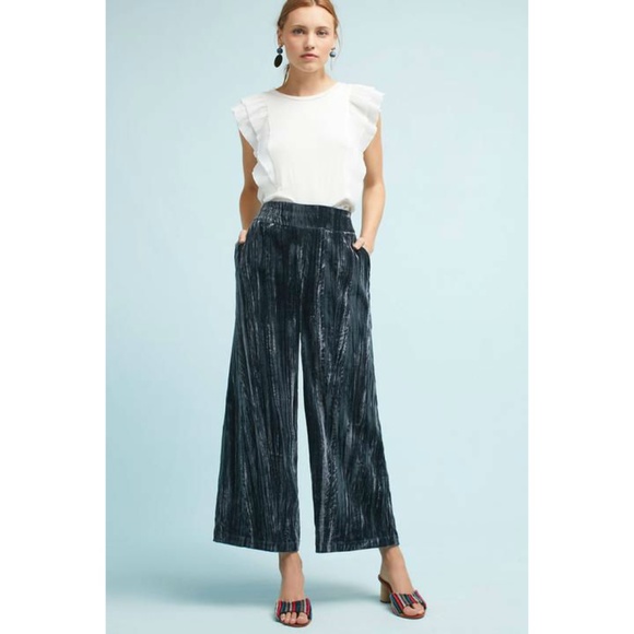 Anthropologie Pants - Anthropologie • NWT Wide-Leg Velvet Pants